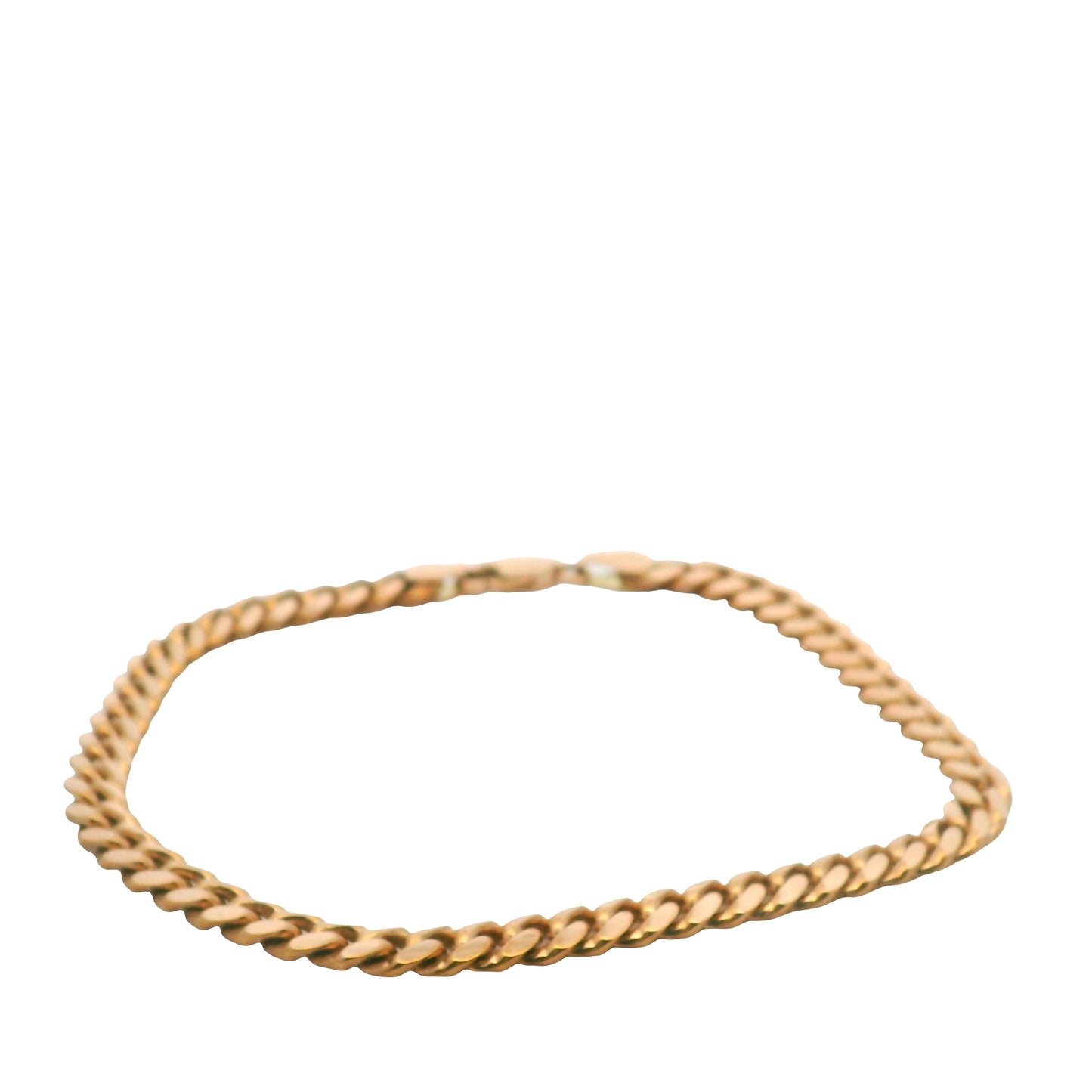 14K Rose Gold Cuban Link Bracelet