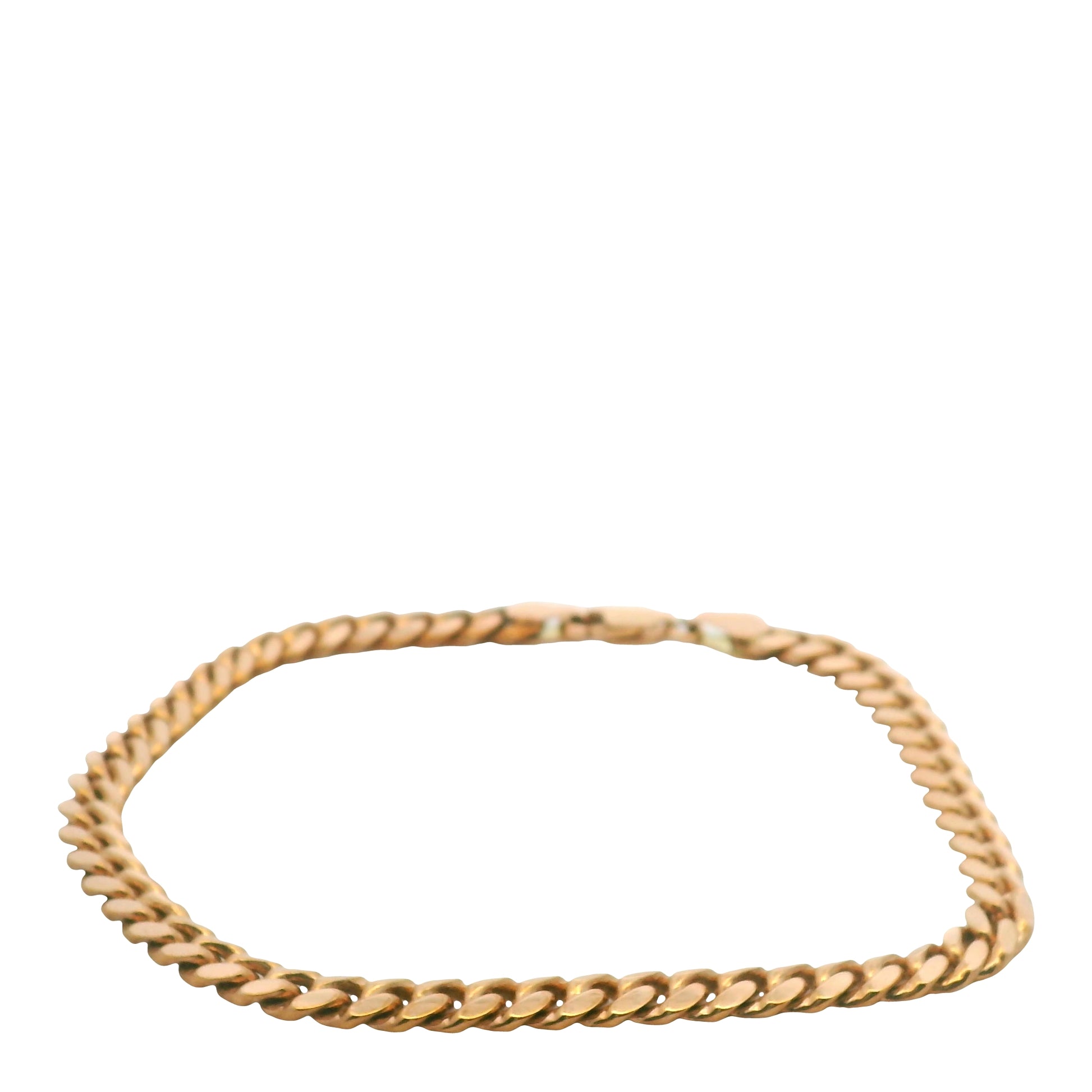 14K Rose Gold Cuban Link Bracelet