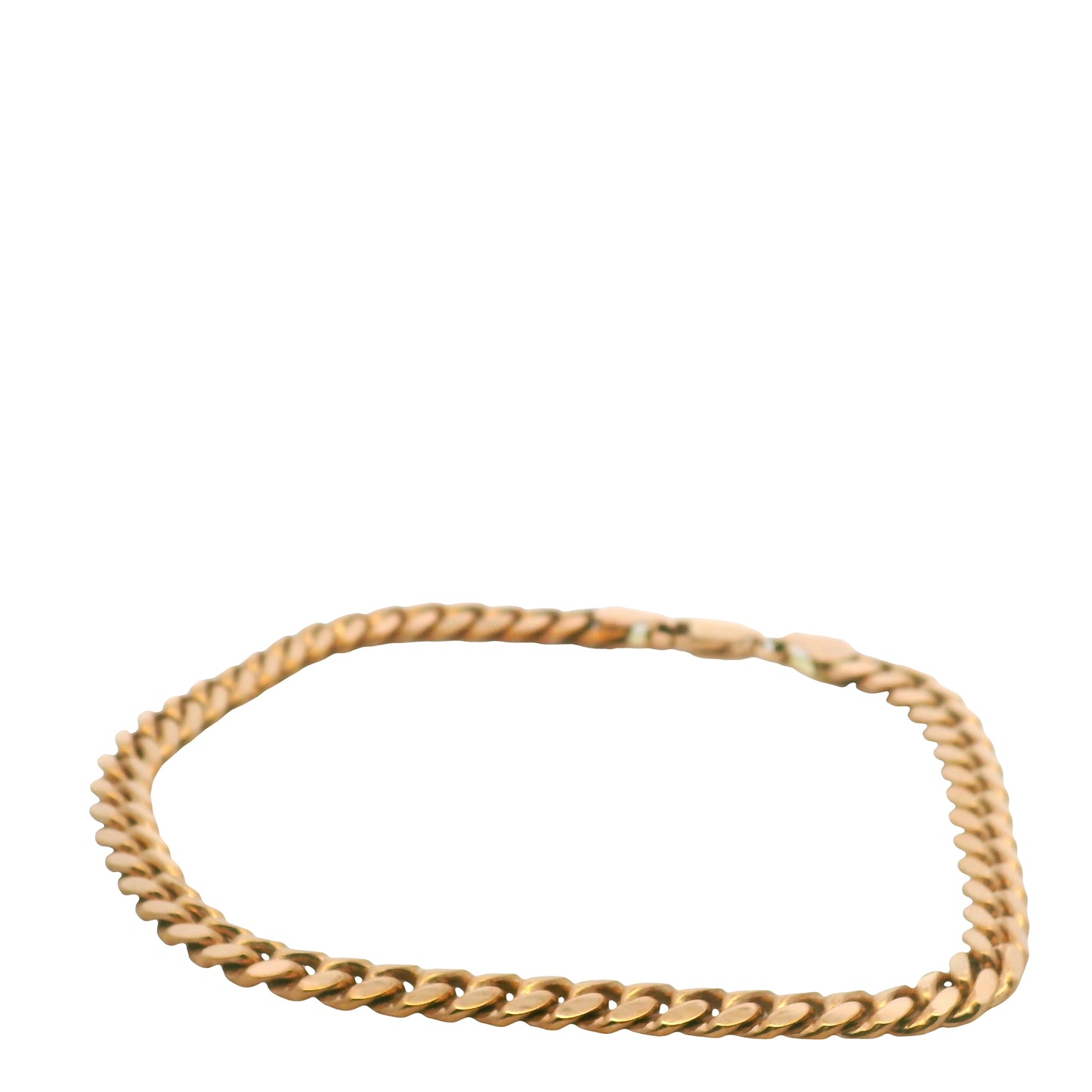 14K Rose Gold Cuban Link Bracelet