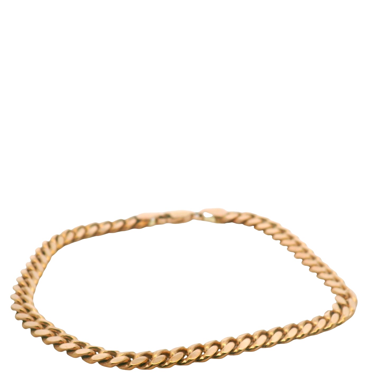 14K Rose Gold Cuban Link Bracelet