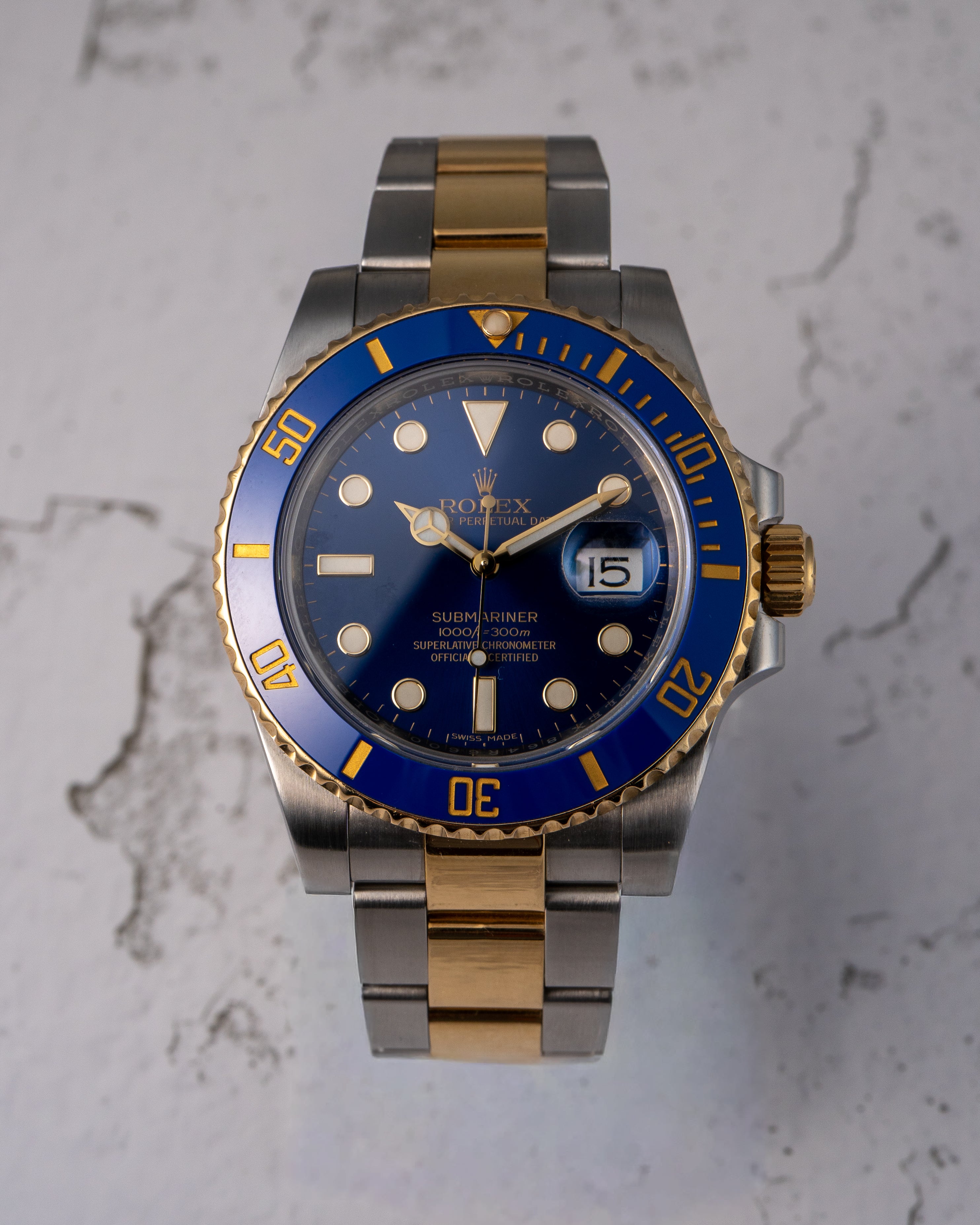 Rolex 116613LB Submariner 18K Yellow Gold & Stainless Steel 40mm Watch