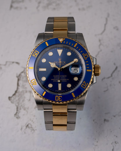 Rolex 116613LB Submariner 18K Yellow Gold & Stainless Steel 40mm Watch