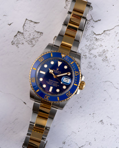 Rolex 116613LB Submariner 18K Yellow Gold & Stainless Steel 40mm Watch