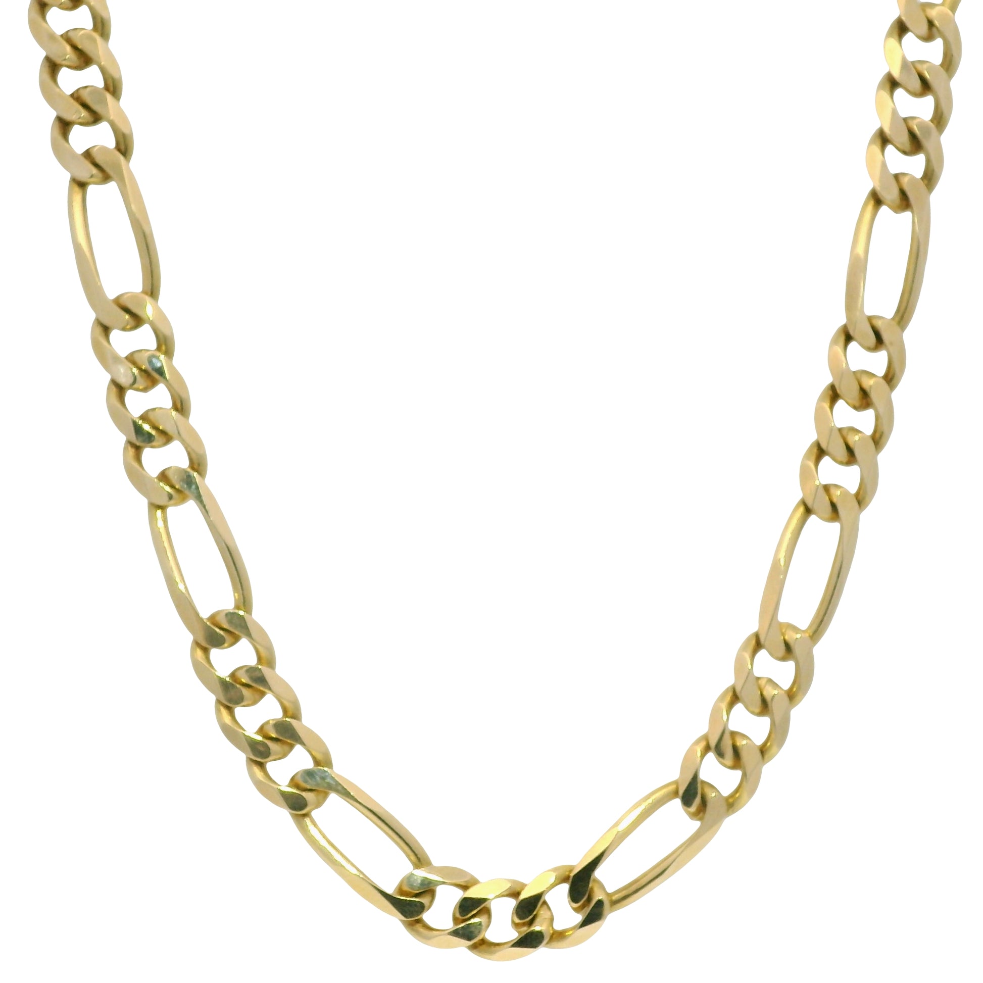 14k Yellow Gold Figaro Chain 20" Link Necklace