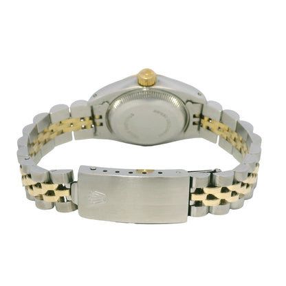 Rolex 6917 Date Two-Tone Champagne Roman Dial Fluted Bezel 26mm Watch