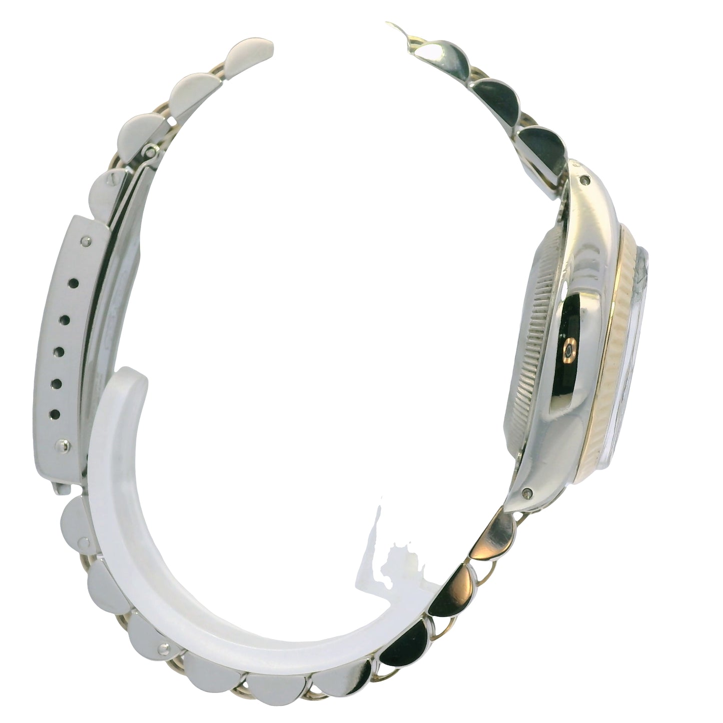 Rolex 6917 Date Two-Tone Champagne Roman Dial Fluted Bezel 26mm Watch