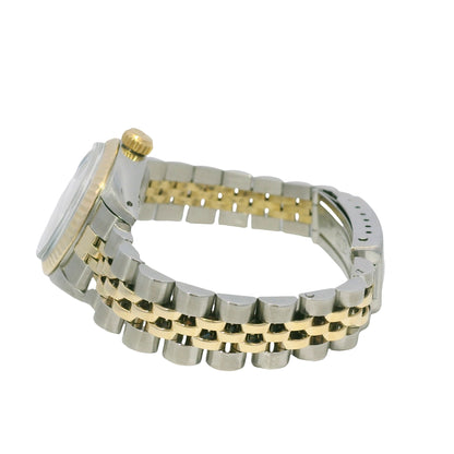 Rolex 6917 Date Two-Tone Champagne Roman Dial Fluted Bezel 26mm Watch