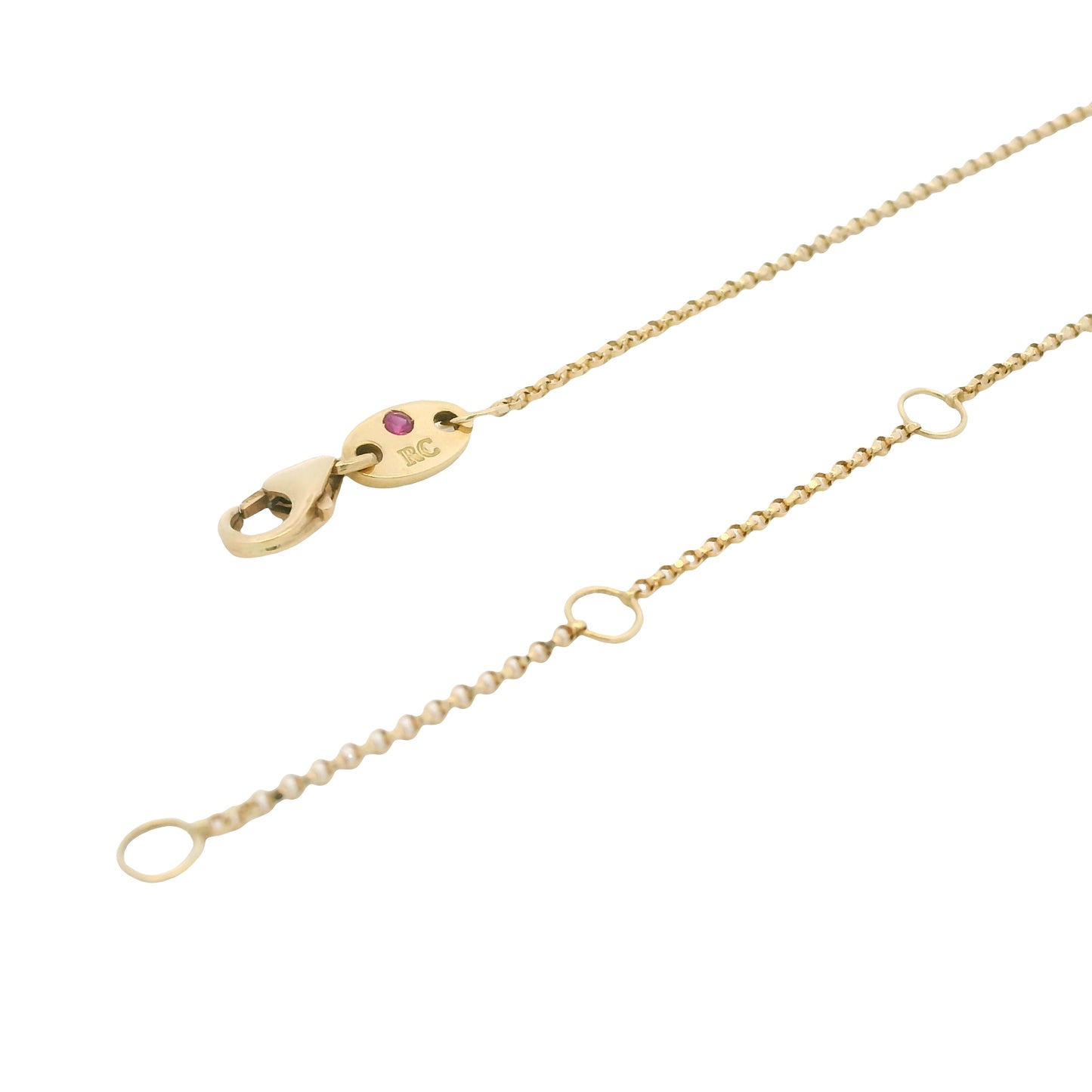 Roberto Coin 18k Yellow Gold Princess Flower Diamond Pendant Necklace