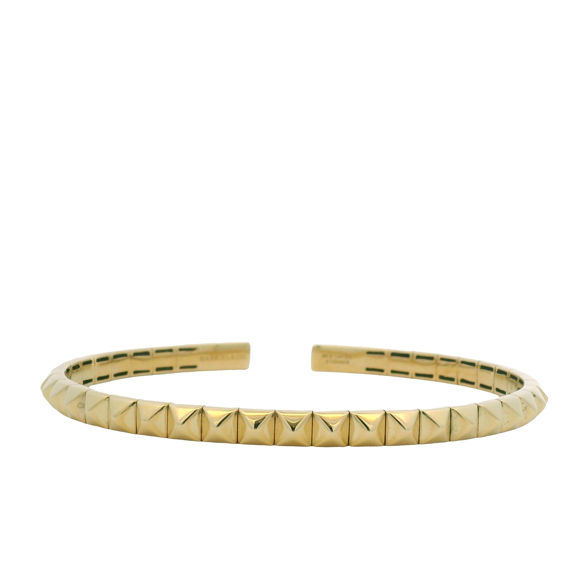 Gabriel & Co 14K Yellow Gold Pyramid Cuff Bracelet