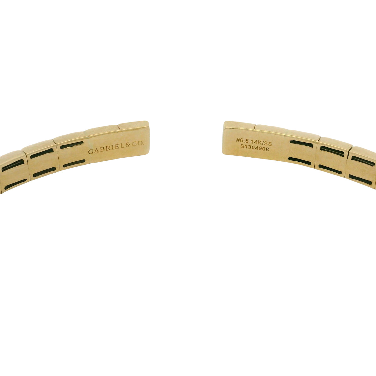 Gabriel & Co 14K Yellow Gold Pyramid Cuff Bracelet