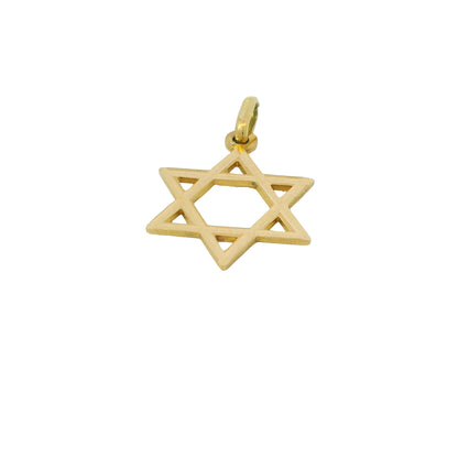 14K Yellow Gold Small Star of David Pendant