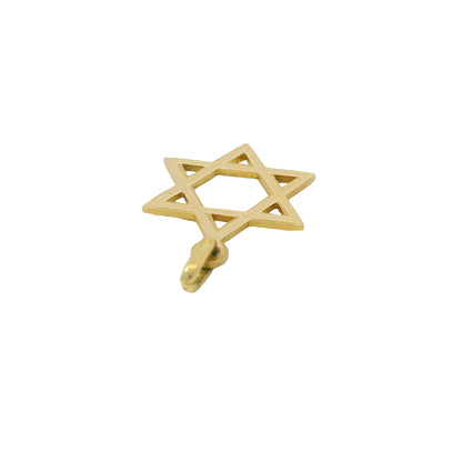 14K Yellow Gold Small Star of David Pendant
