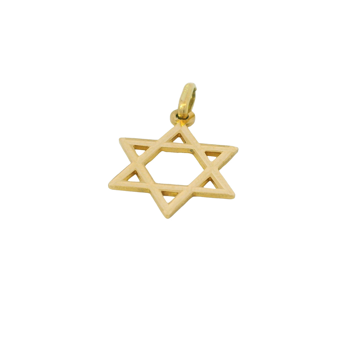 14K Yellow Gold Small Star of David Pendant