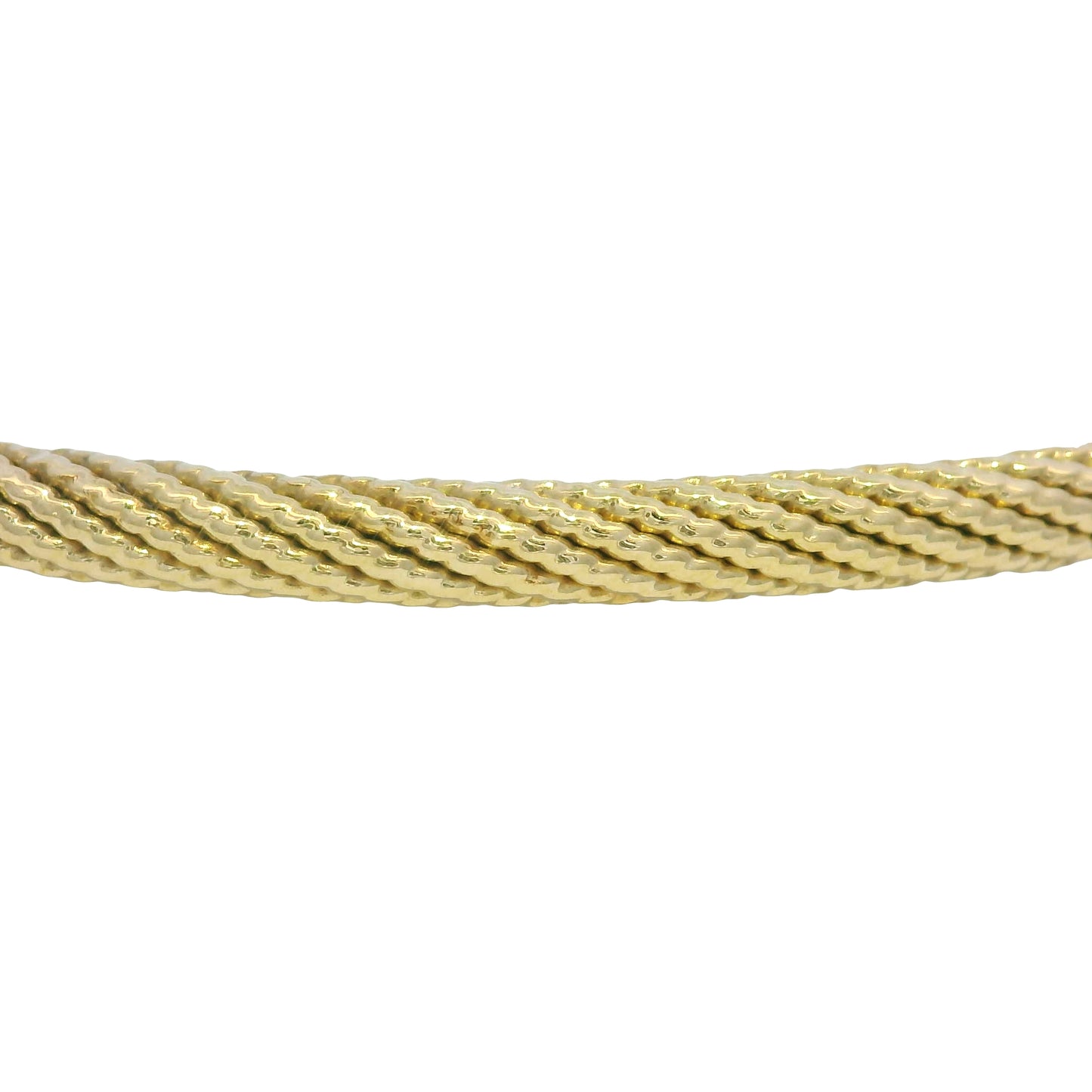 David Yurman 18K Yellow Gold Diamond X Narrow Bangle Bracelet