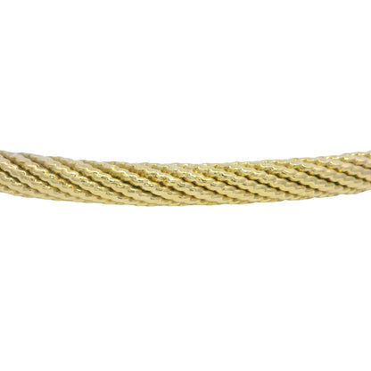 David Yurman 18K Yellow Gold Diamond X Narrow Bangle Bracelet