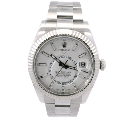 Rolex 326934 Sky-Dweller Stainless Steel White Dial Watch