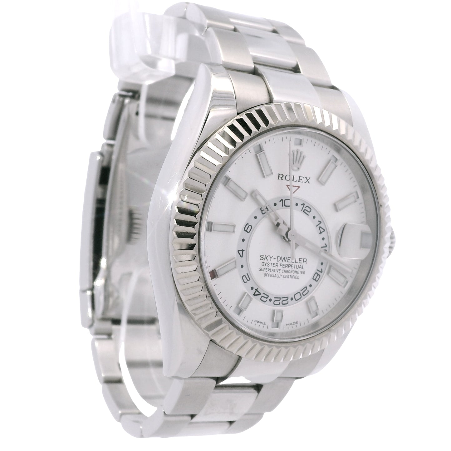 Rolex 326934 Sky-Dweller Stainless Steel White Dial Watch