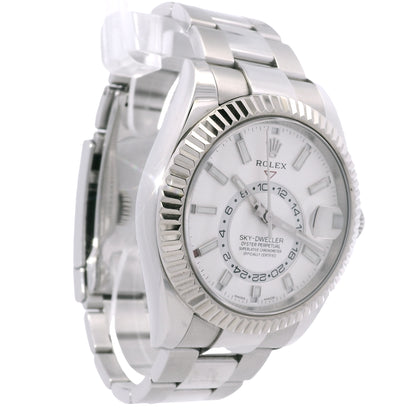 Rolex 326934 Sky-Dweller Stainless Steel White Dial Watch