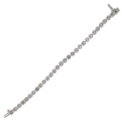 14k White Gold 12.67ctw Diamond Tennis Bracelet