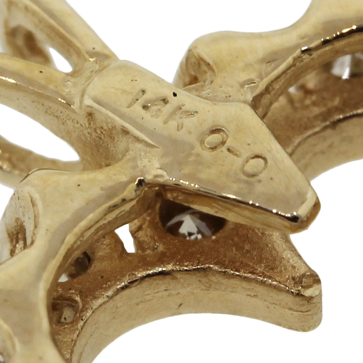 14k Yellow Gold 0.64ctw Diamond Heart Pendant