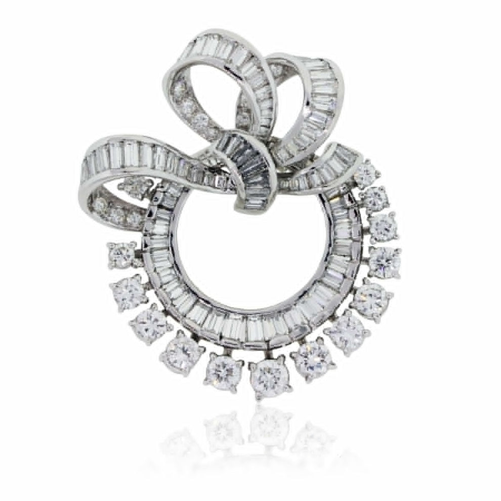DIAMOND VINTAGE PIN BROOCH