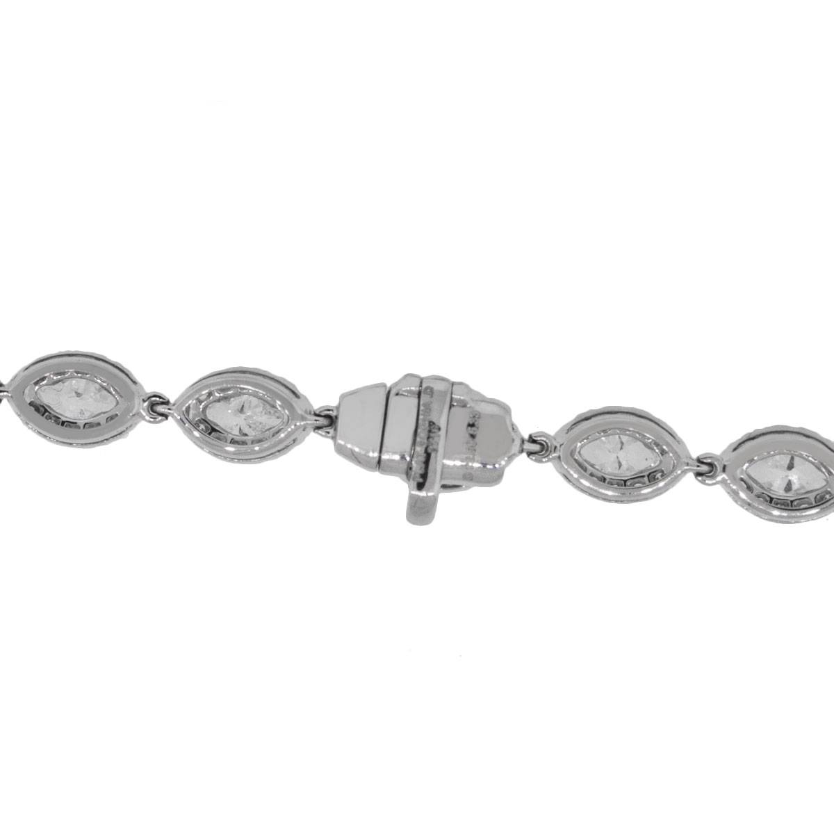 Platinum 27.83ctw Diamond Drop Necklace