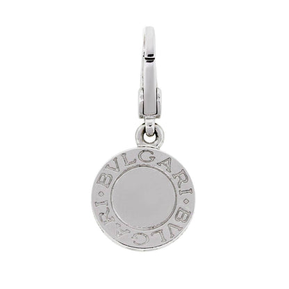 Bulgari 18k White Gold Onyx Pendant