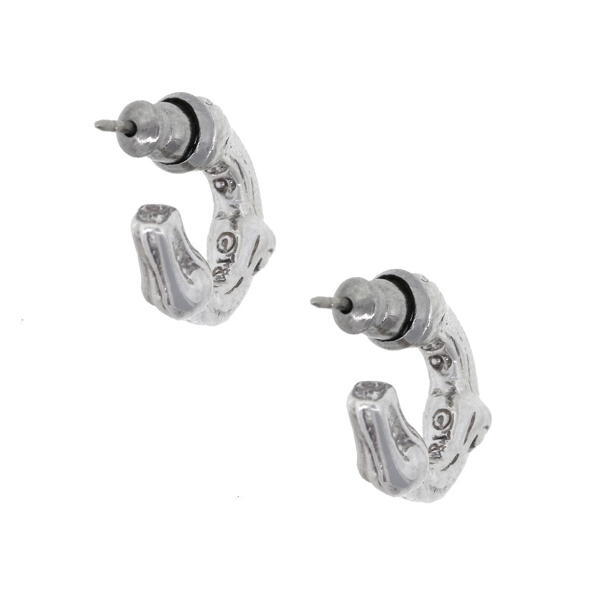 Tiffany & Co. Sterling Silver Bamboo Link Vintage Earrings