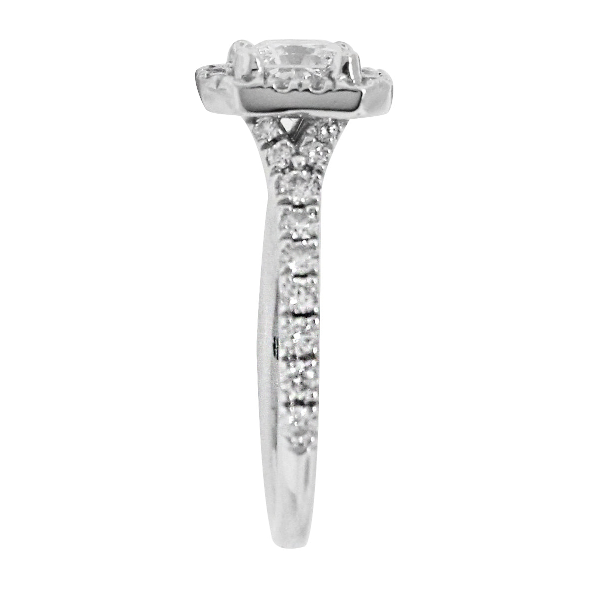 Platinum 0.52ct Hearts On Fire Diamond Engagement Ring