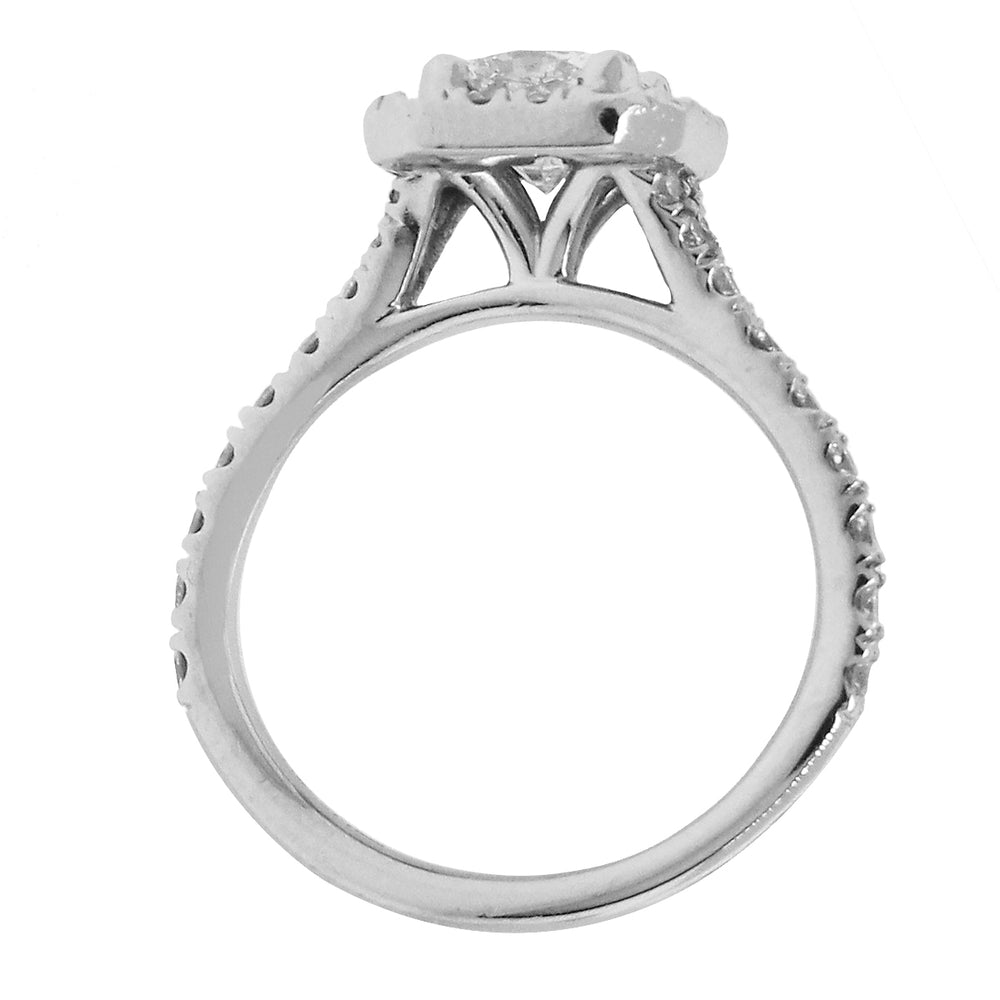Platinum 0.52ct Hearts On Fire Diamond Engagement Ring