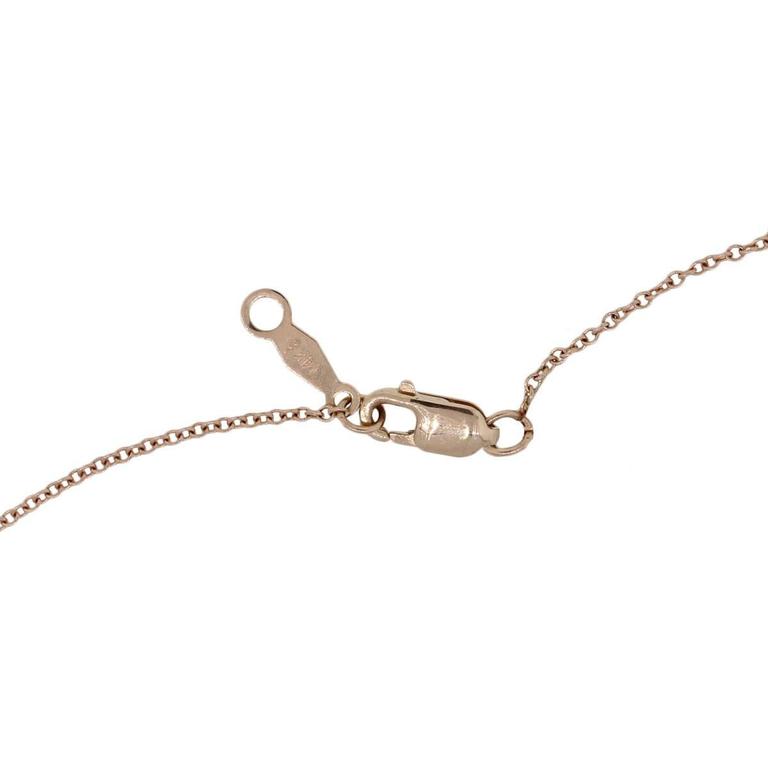 GIA Certified 14k Rose Gold 4.06ctw Fancy Deep Brown Horse Diamond Necklace