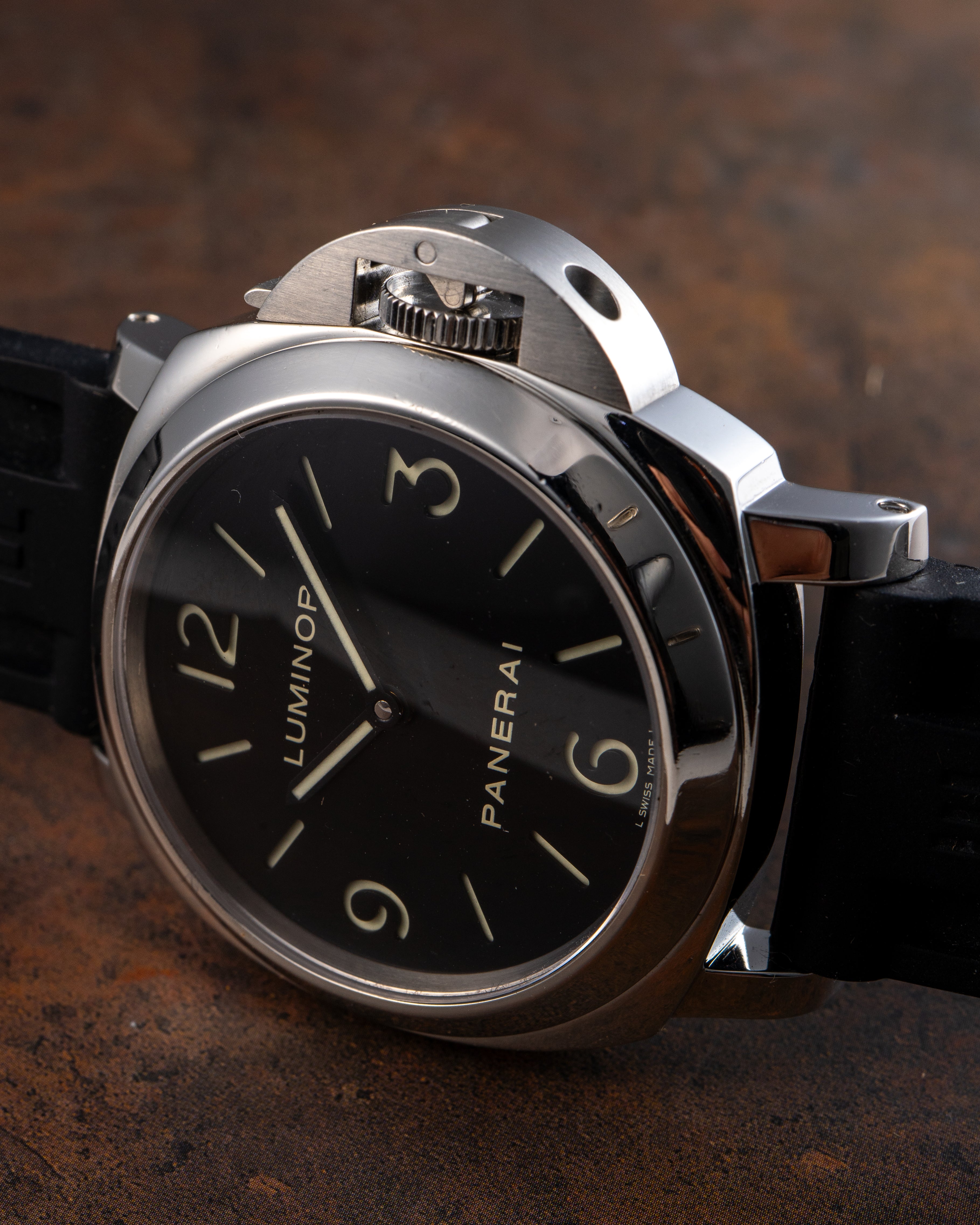 Panerai Luminor Submersible Stainless Steel Black Dial Watch