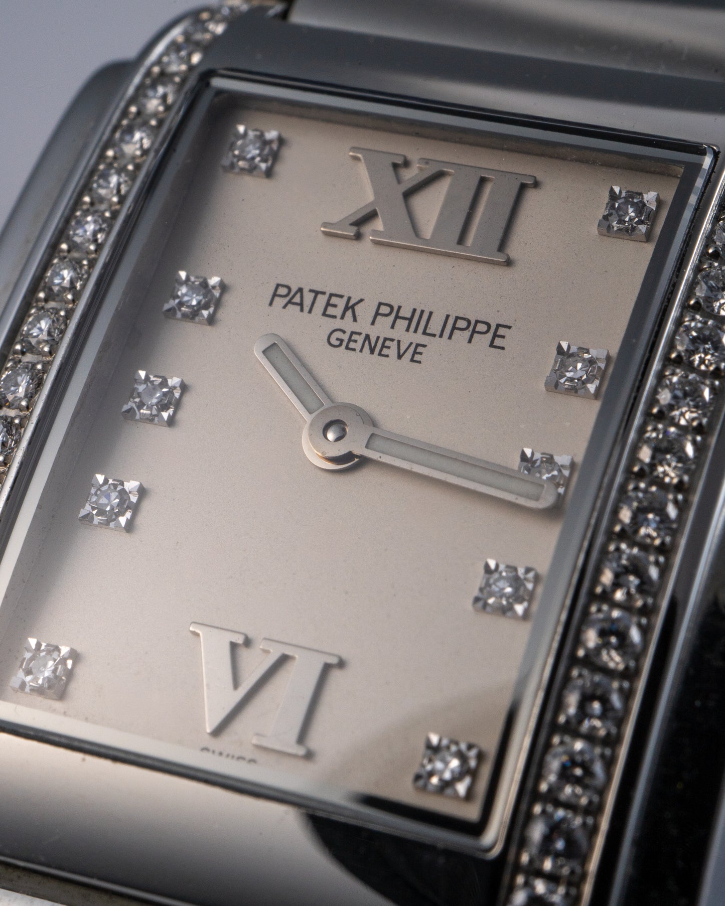 Patek Philippe 4910/010 Twenty-4 Stainless Steel Diamond Bezel White Diamond Dial Watch