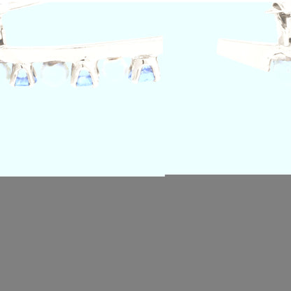 14K Yellow Gold Sapphire and Pearl Pin