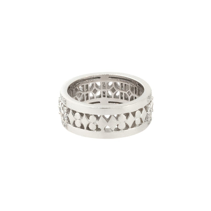 18k White Gold 1.30ctw Diamond Filigree Wedding Band