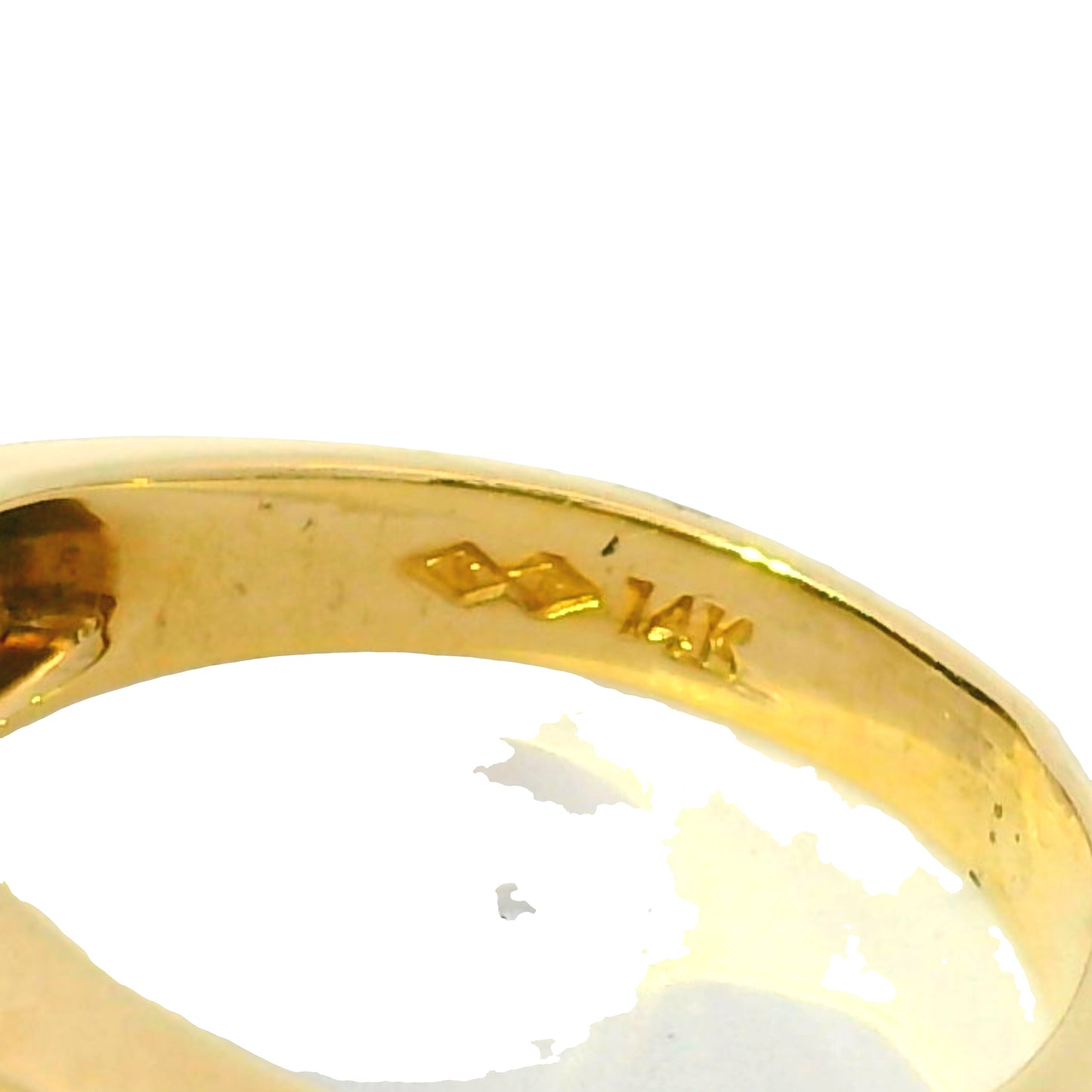 14k Yellow Gold .50ct Diamond .50ctw Sapphire Ring