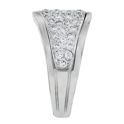 18k White Gold .75ctw Pave Diamond Ring