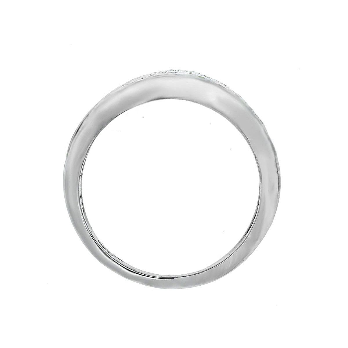 18k White Gold .75ctw Pave Diamond Ring