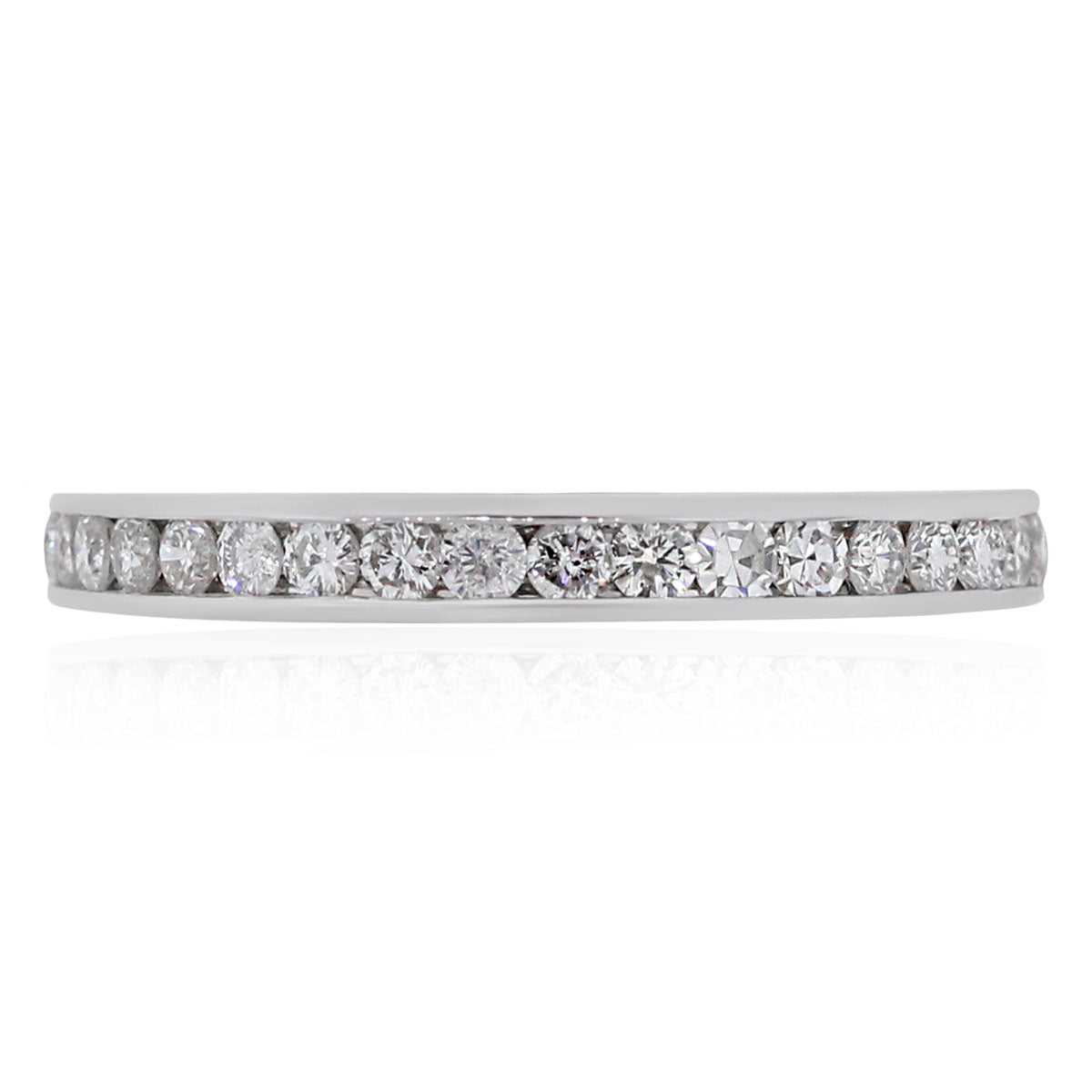 14k White Gold 0.62ctw Diamond Band