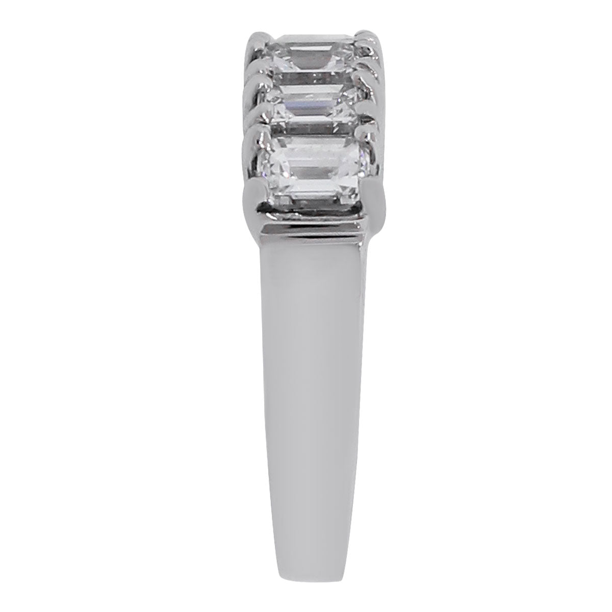 Platinum 2ctw Emerald Cut Diamond Band