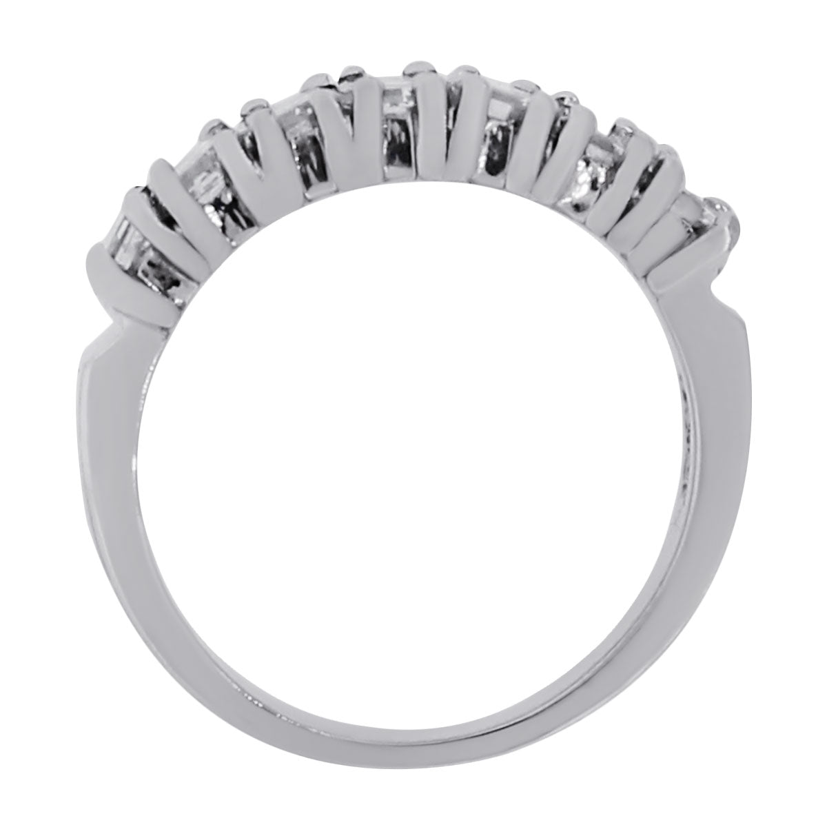 Platinum 2ctw Emerald Cut Diamond Band