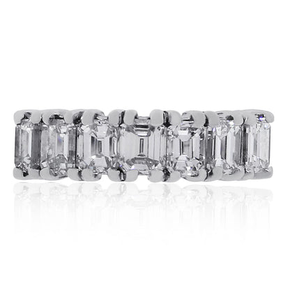 Platinum 2ctw Emerald Cut Diamond Band