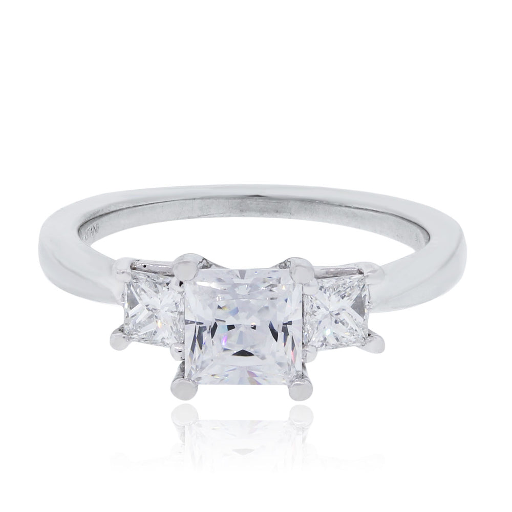 Ritani 18k White Gold 0.38ctw Diamond Engagement Ring