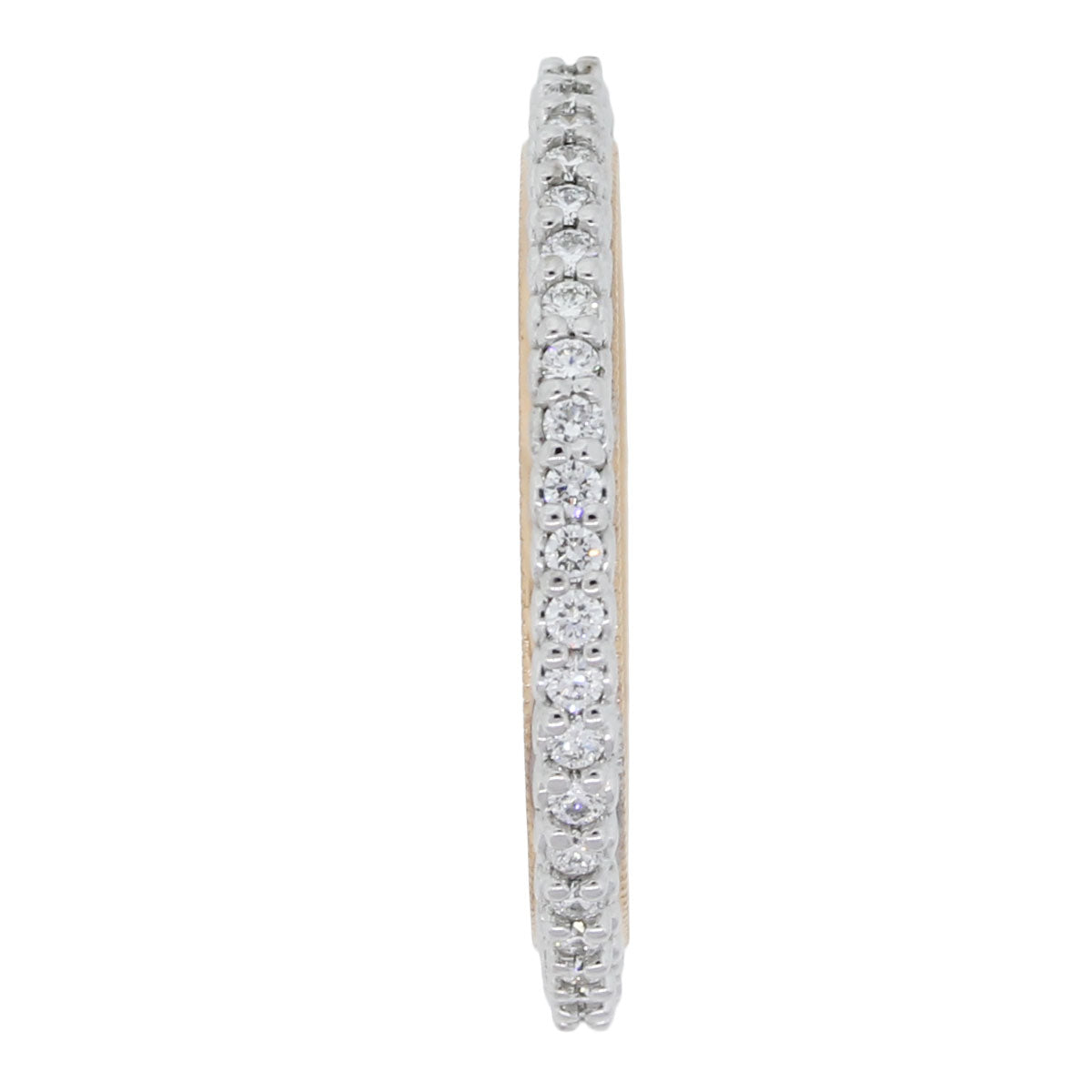 Verragio 18k White and Rose Gold 0.45ctw Eternity Wedding Band