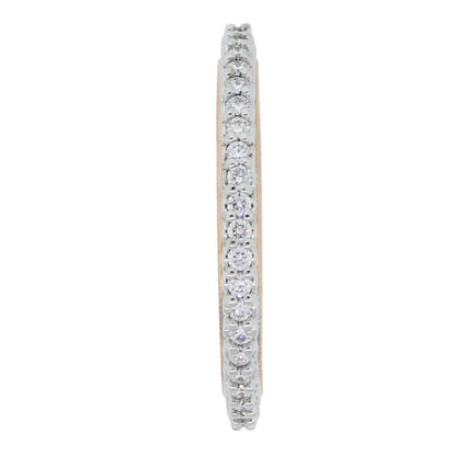Verragio 18k White and Rose Gold 0.45ctw Eternity Wedding Band