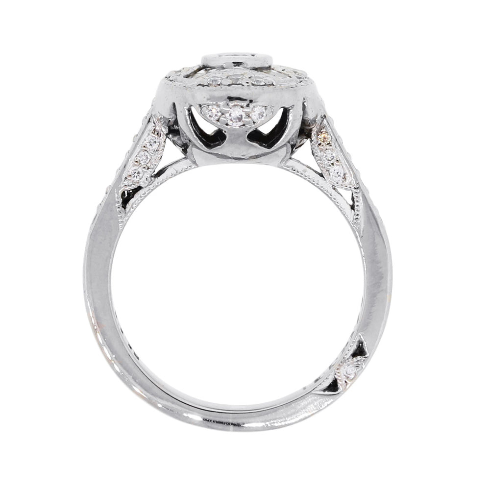 Tacori 18k White Gold 0.50ctw Diamond Deco Style Ring