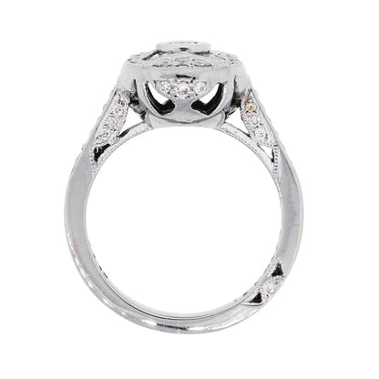 Tacori 18k White Gold 0.50ctw Diamond Deco Style Ring
