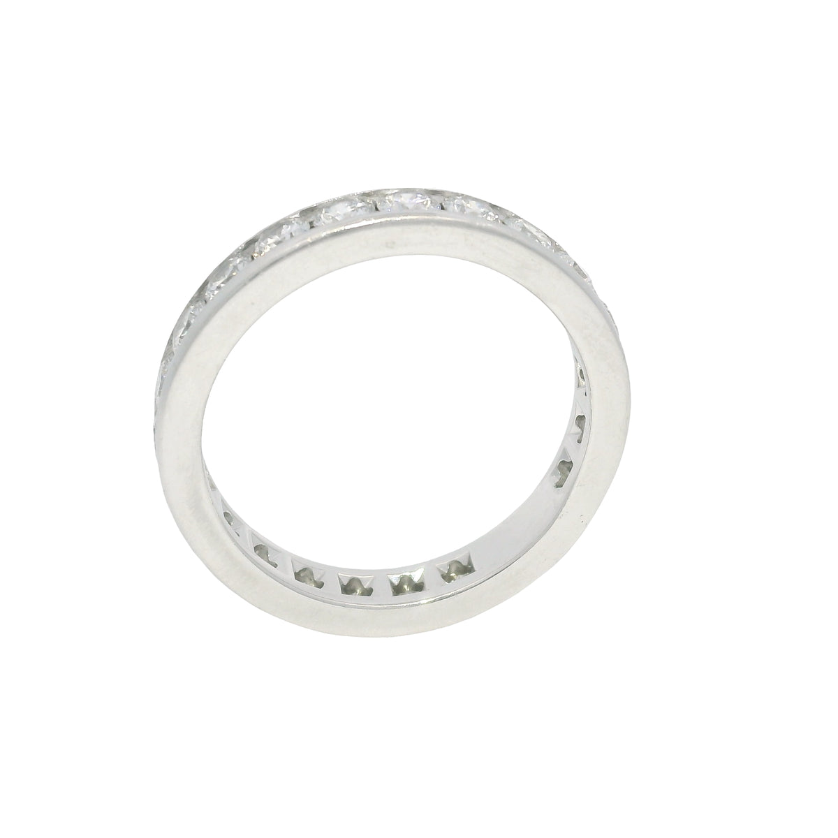 Tiffany & Co. Platinum Natural Round Brilliant Diamond Eternity Ring — product photo 10