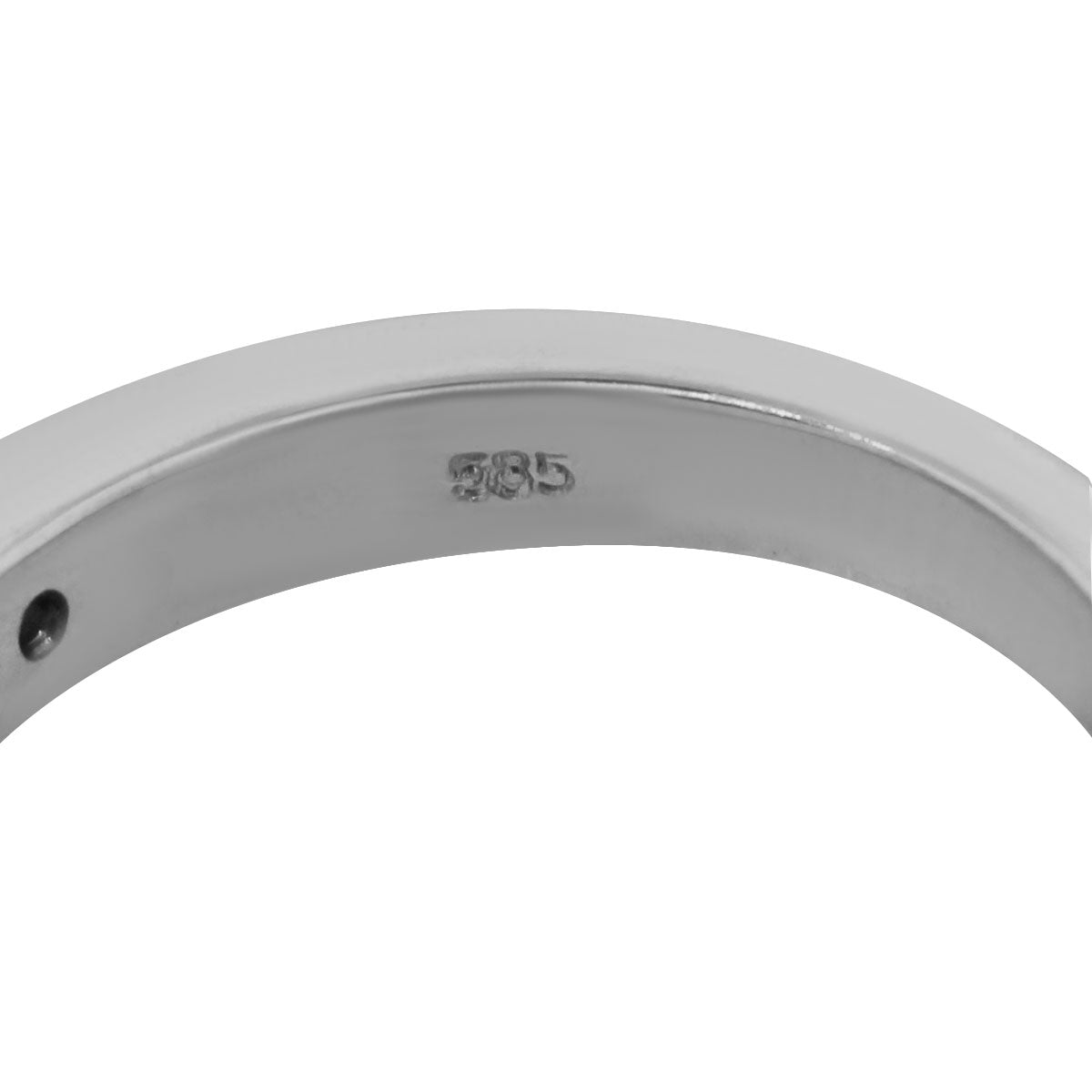 14k White Gold 0.15ctw Diamond and 0.15ctw Emerald Band