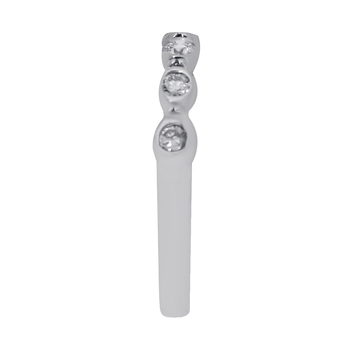 18k White Gold 0.40ctw Bezel Set Diamond Band